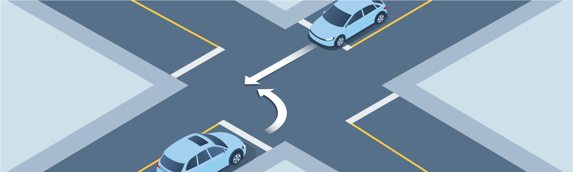 Intersections - When two facing vehicles approach an intersection at the same time, and one wants to turn left while the other wants to go straight, who has the right-of-way?