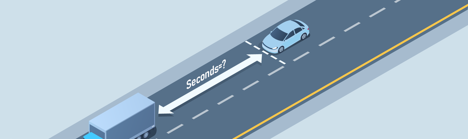 Driving along - What is the minimum safe distance you must keep from the vehicle in front?