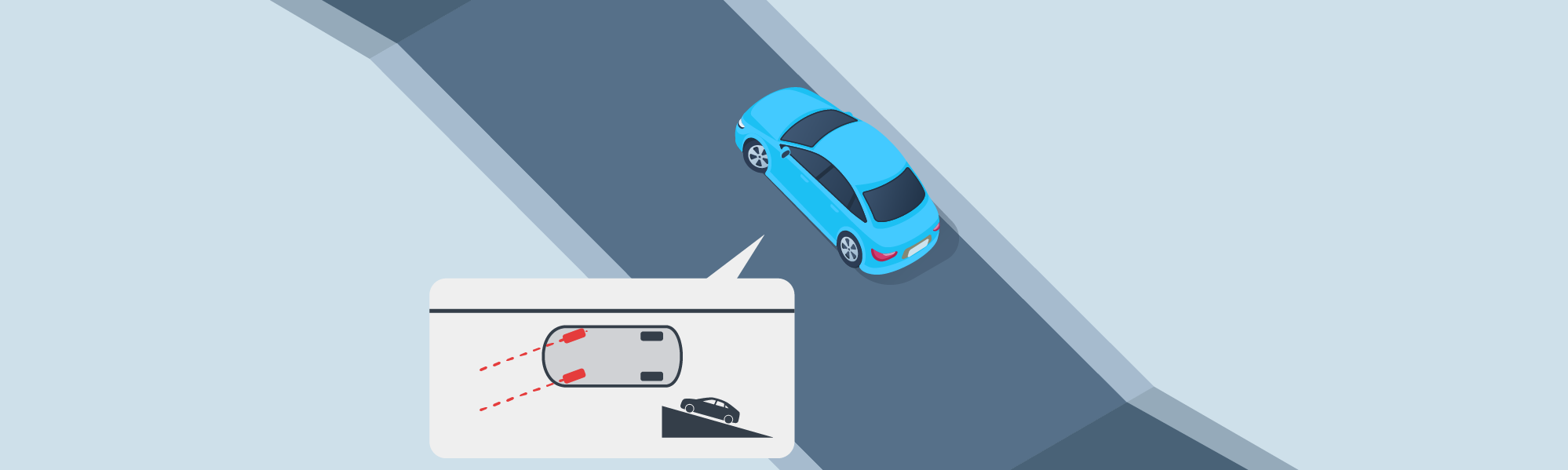 Parking - What should you do when parking your vehicle facing uphill on a road with a curb?