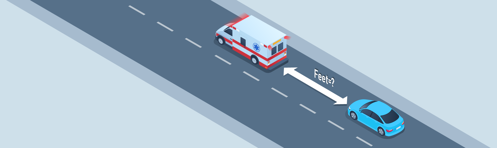 Dealing with particular situations - What is a safe distance to maintain from an emergency vehicle?