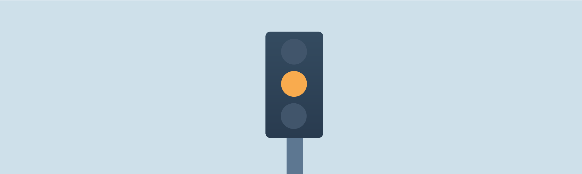 Intersections - What does a yellow flashing light without an arrow at an intersection indicate?