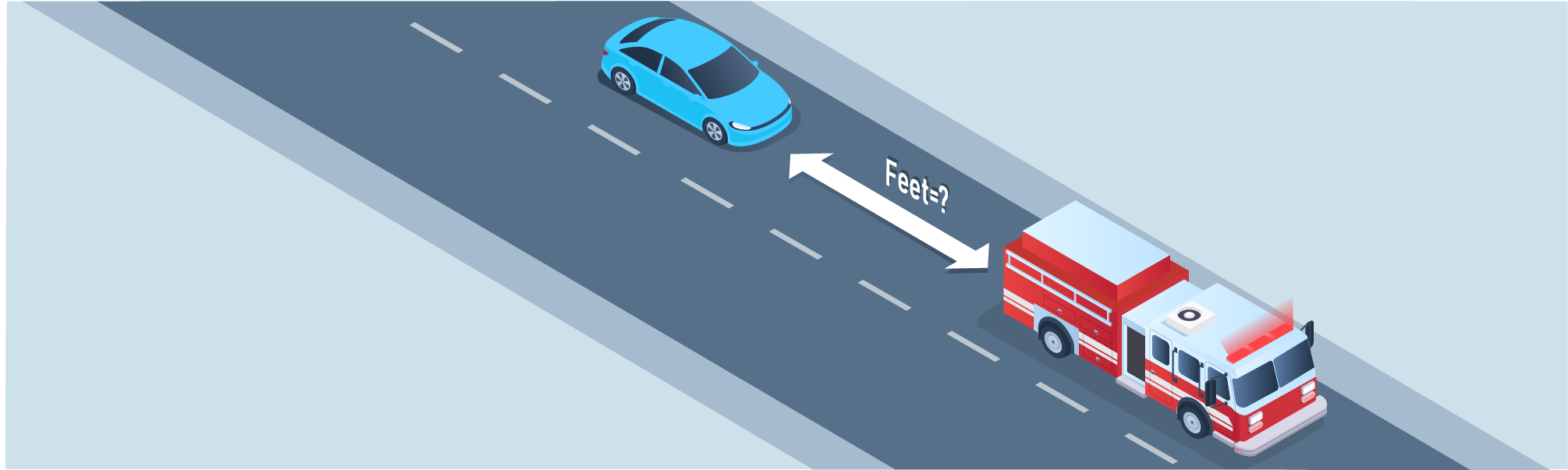 Dealing with particular situations - It is illegal to follow a fire vehicle responding to an alarm within: