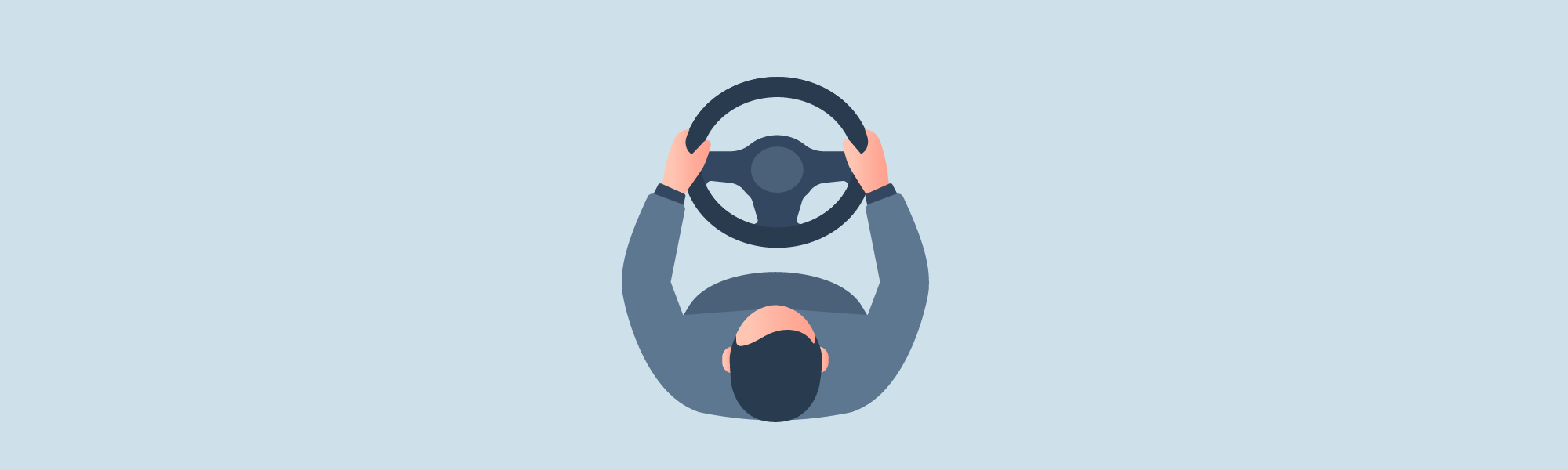 Driving along - What should your hand position be on the steering wheel if you think of the steering wheel as a clock?