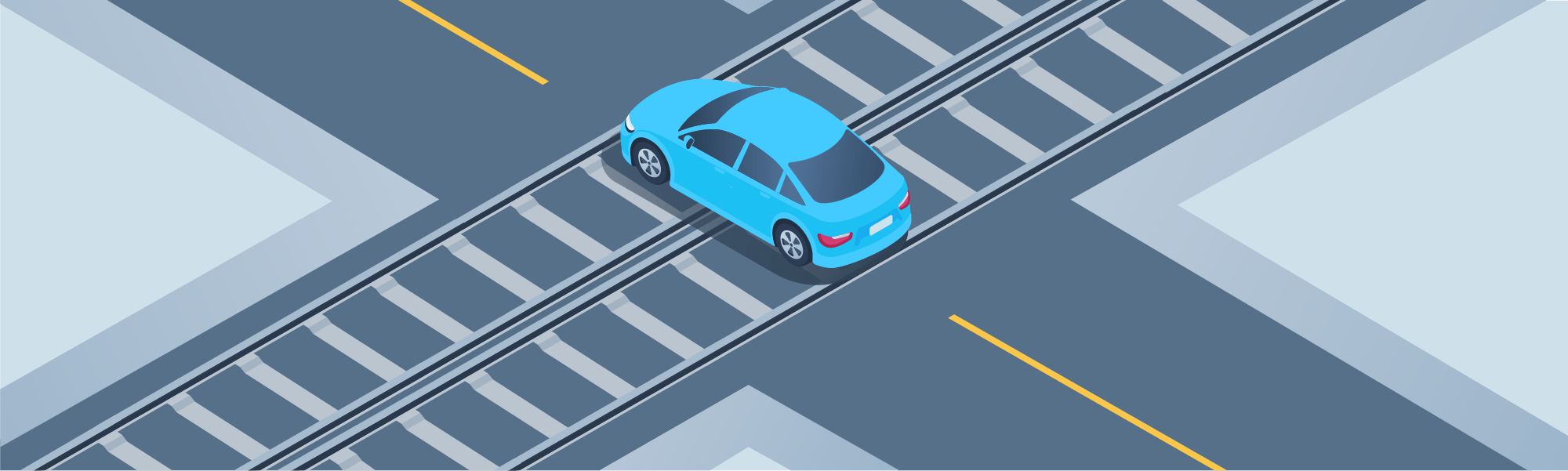 Stopping - If your vehicle stalls on railroad tracks, no train is approaching, and your vehicle won't start, what should you do?