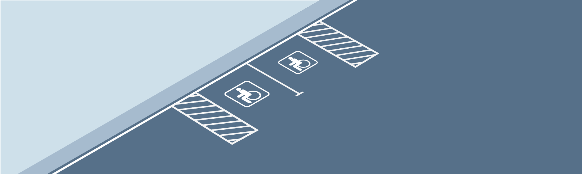 Parking - Can you park in the striped area next to a disabled parking space if you have a disabled parking placard or license plate?