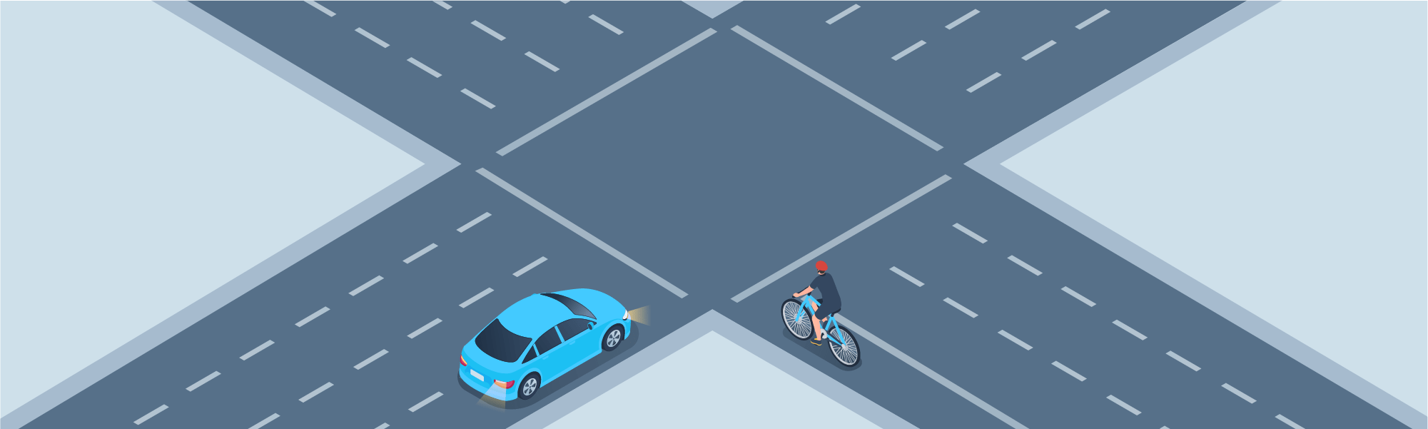 Sharing the road - What should a motorist do when turning right and a bicyclist is approaching from the right?