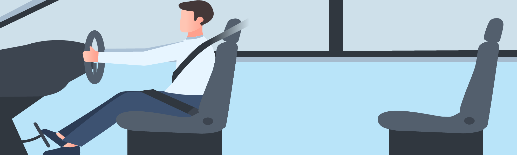 Getting ready to drive - How should you adjust the driver’s seat before moving?