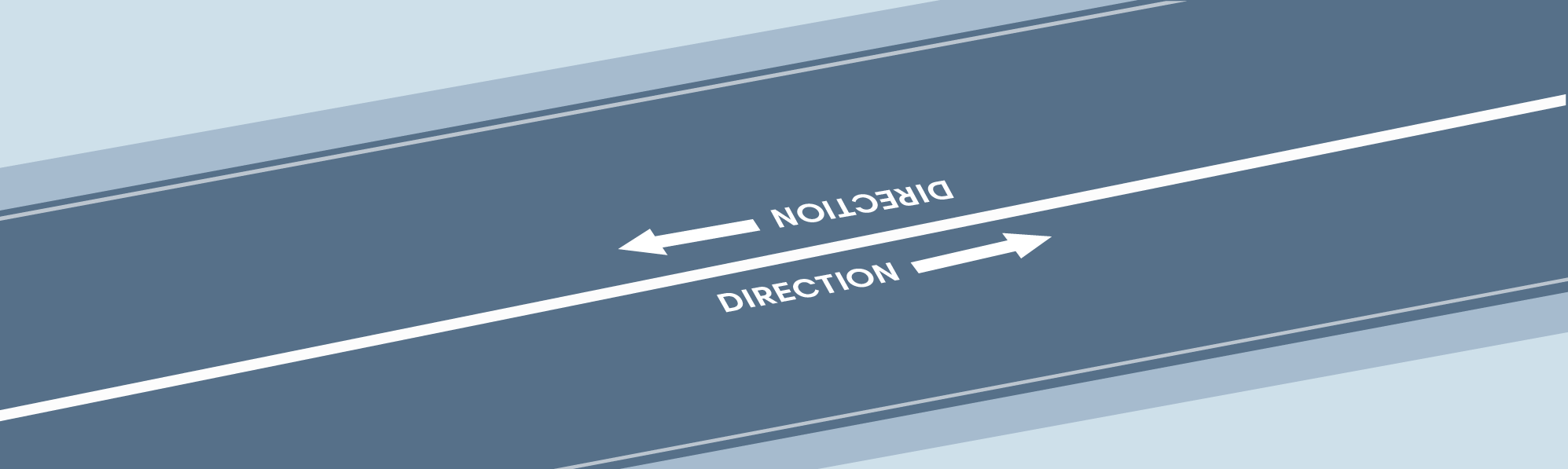 Traffic Signs - What does the solid white line between two roads signify?