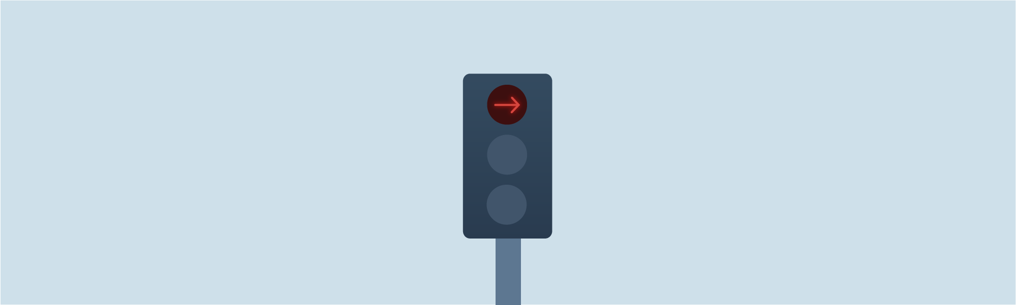 Changing directions - What should you do when stopped at a red arrow light while intending to make a right turn?