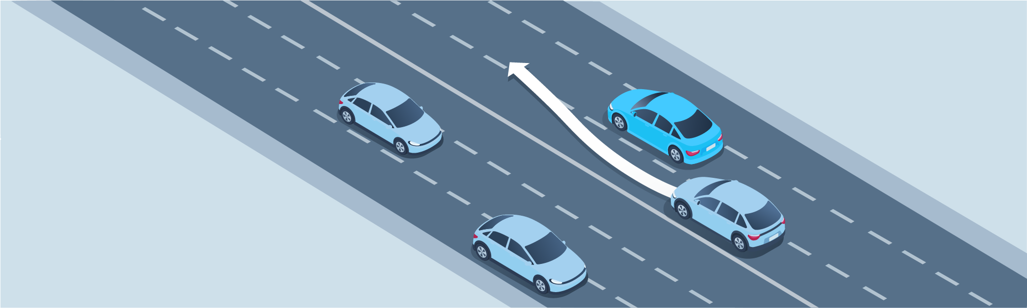 Changing positions - If other vehicles are consistently passing you on the left side while driving on a multi-lane highway, what should you do?