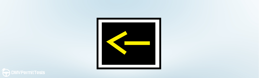 Traffic Signs - What does a solid yellow left arrow signal indicate?