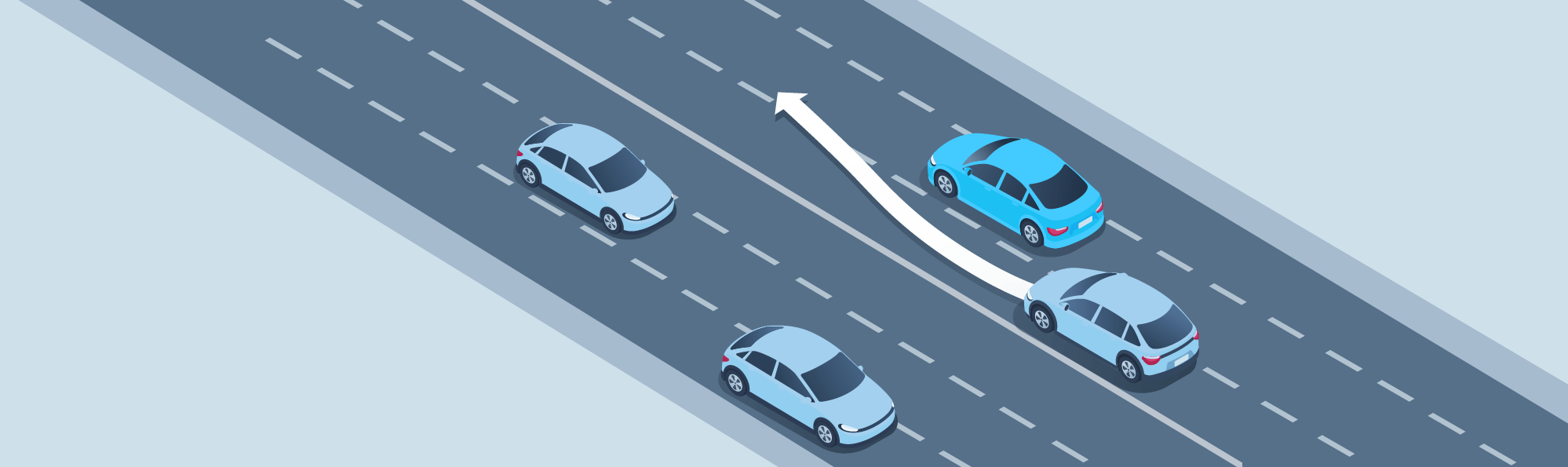 Changing positions - Which lane should you use for passing when on a multi-lane freeway?