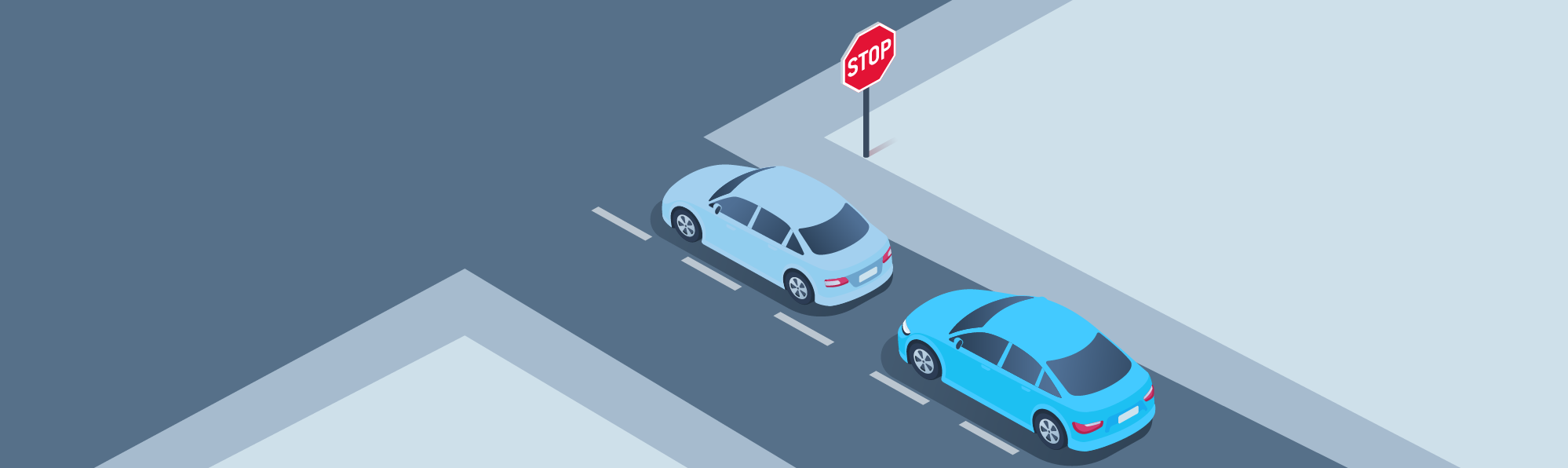 Intersections - Where should you bring your vehicle to a stop at an intersection if there is no stop line or crosswalk?