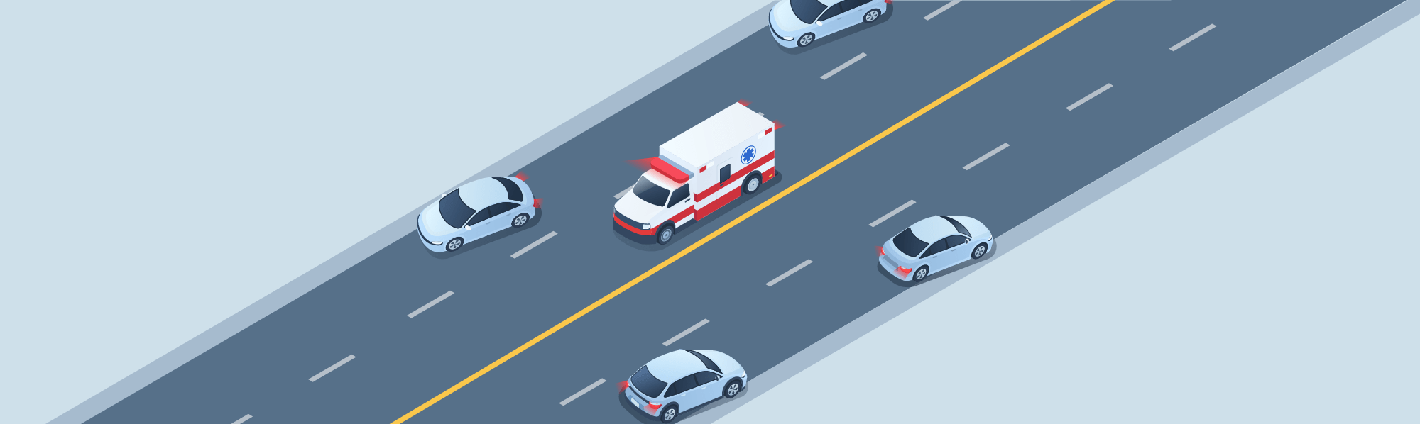 DMV Permit Car Dealing with particular situations - What should you do when you see an emergency vehicle approaching you with flashing blue or red lights?