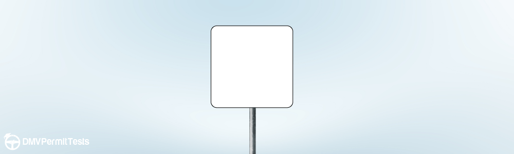 Traffic Signs - What does the message on the white background sign indicate?