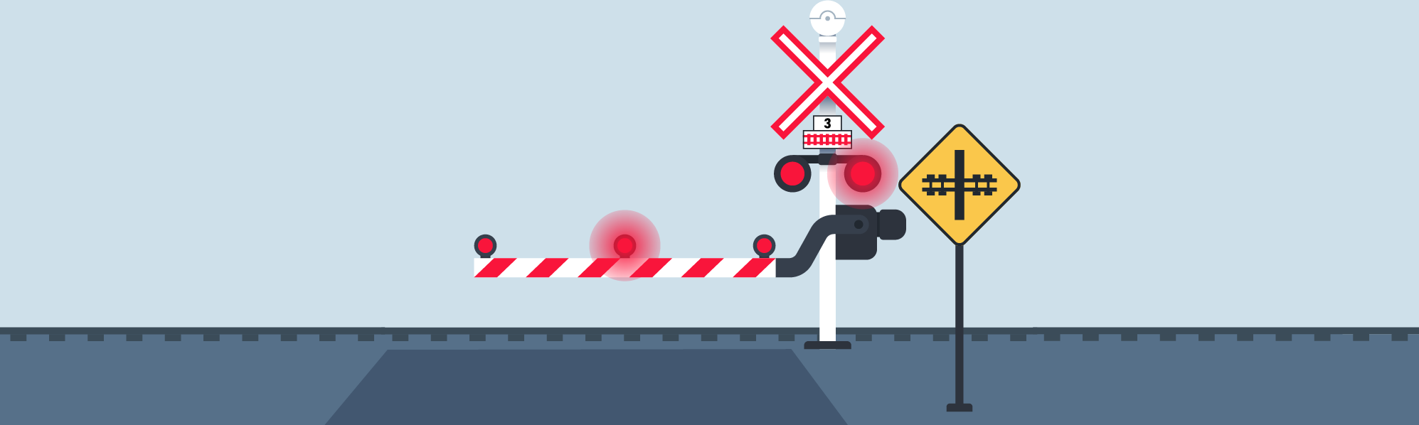 Stopping - It is __________ to drive around, under, or through a railway gate or barrier while it is down, being lowered, or being raised.