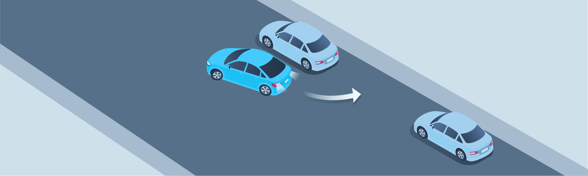 Changing directions - When you need to turn the wheel while reversing (e.g., parallel parking), what should you do?