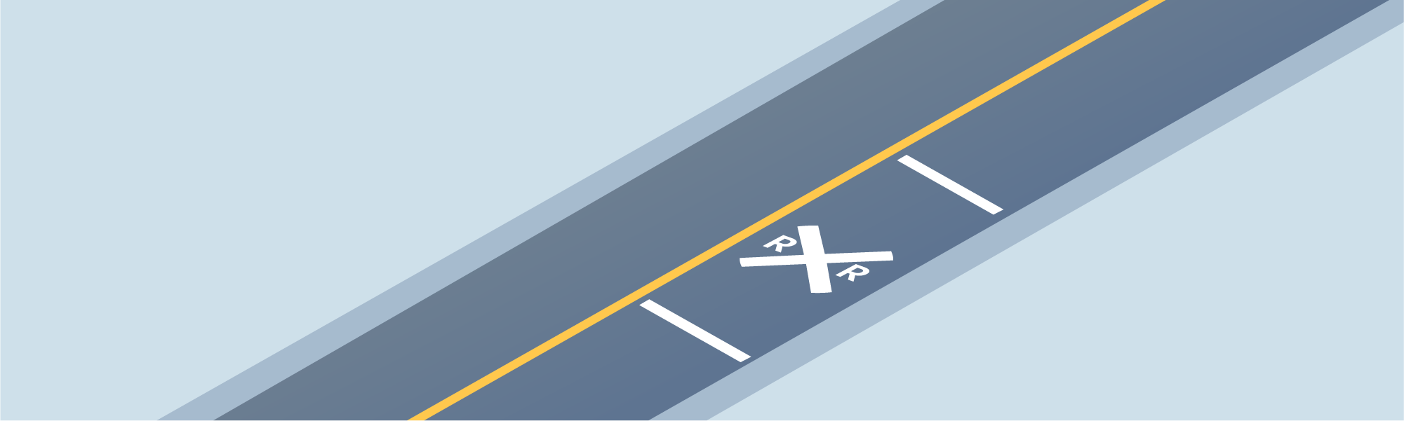 Stopping - When the crossing is marked with only pavement markings or crossbuck signs, what should you do?