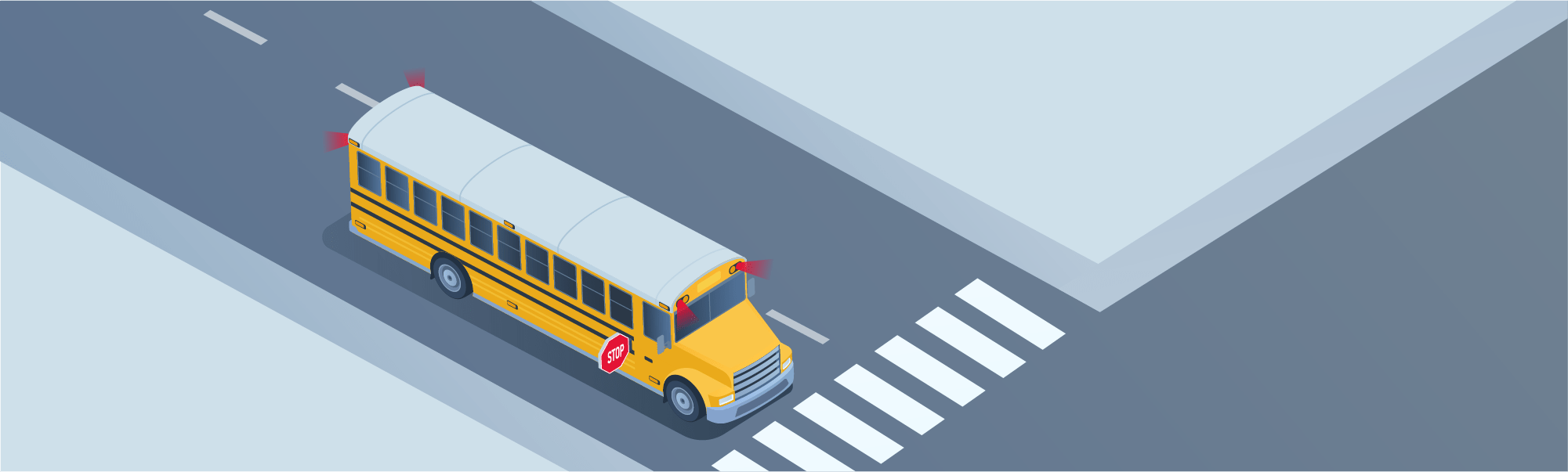 Stopping - When a school bus is stopped at an intersection, drivers from _______ MUST come to a complete stop.