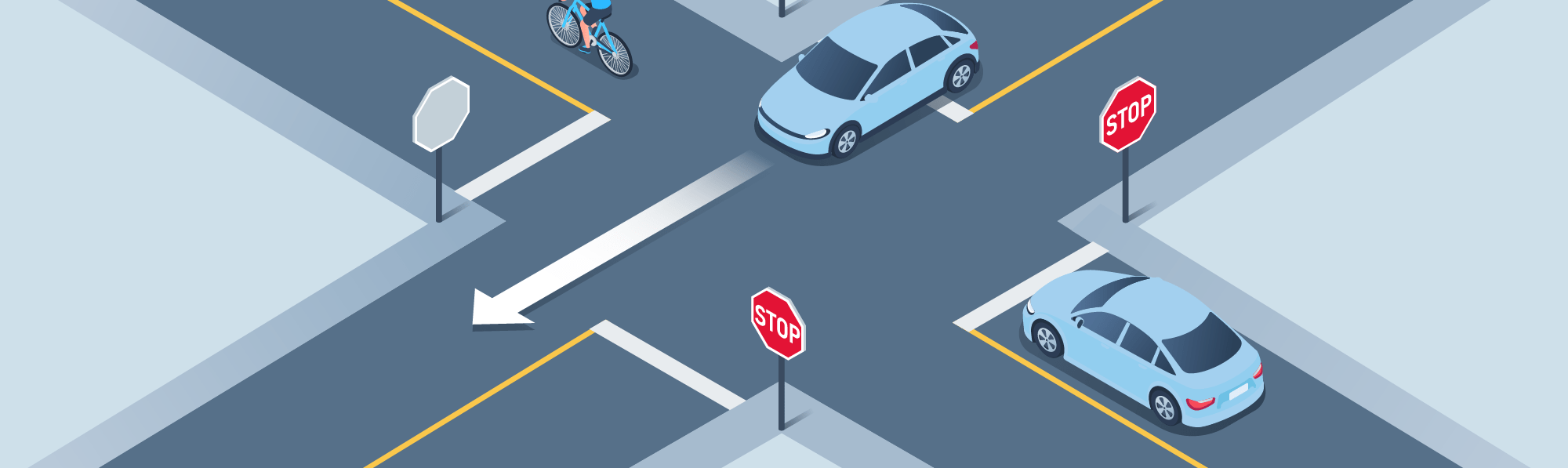 Intersections - Which intersections are termed as controlled intersections?