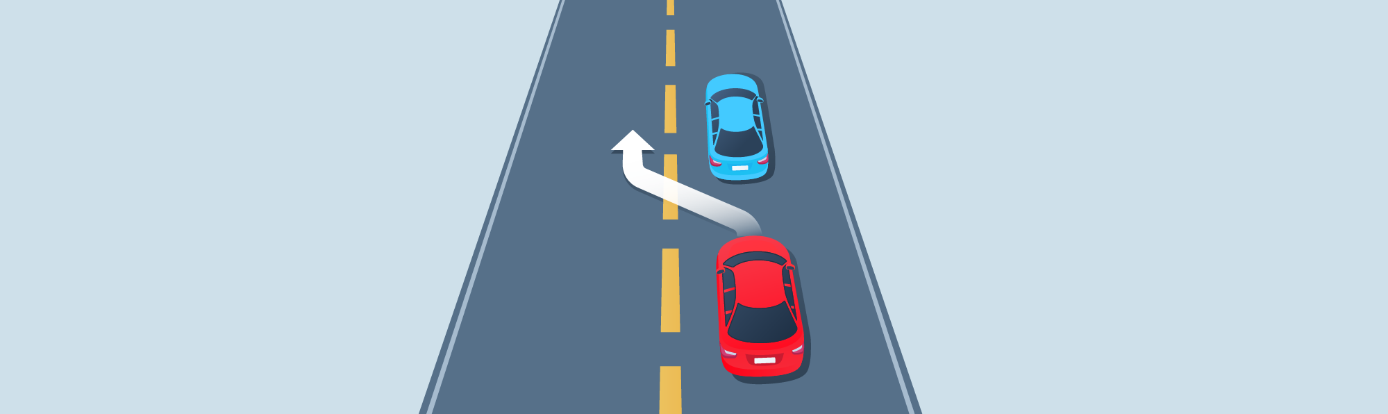 DMV Permit Car Changing positions - When is it safe to return to your lane after passing a vehicle?