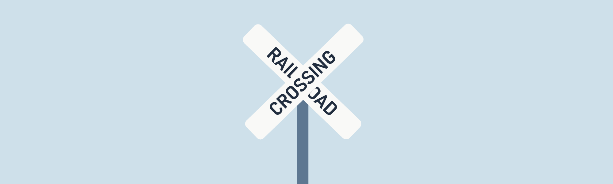 Stopping - You approach a railroad crossing with only a crossbuck sign (X) and no flashing lights or bells. What should you do?