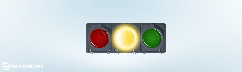 DMV Permit Car Traffic Signs - What does this traffic light indicate when flashing?