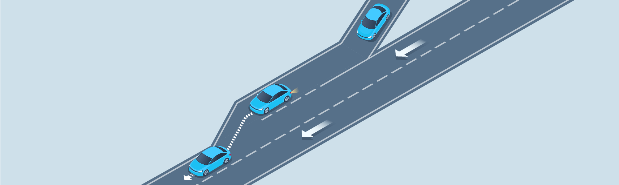 Freeway driving - What should you do when moving along a freeway entrance ramp?