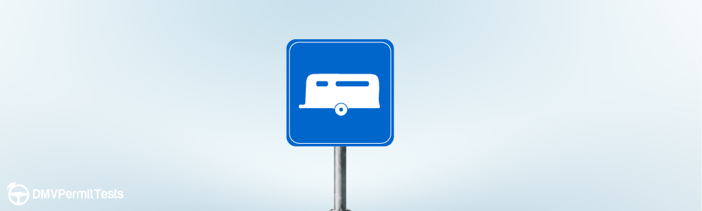 Traffic Signs - While driving, you encounter this blue road sign. What is the purpose of this sign?