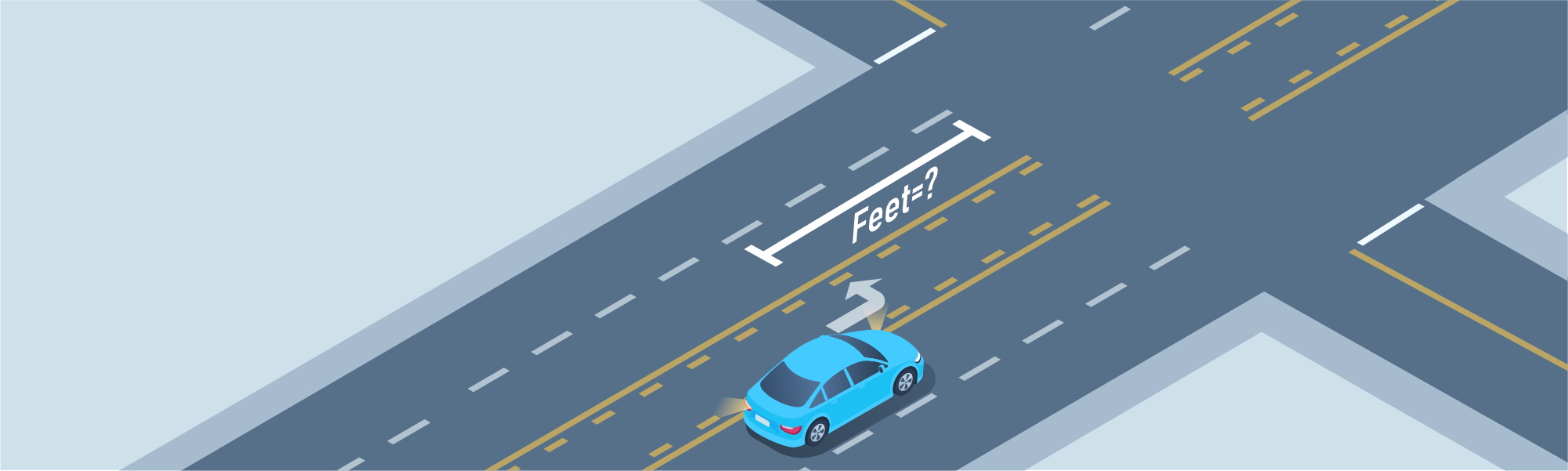 Changing directions - How far from the left turn are you allowed to enter the center left turn lane?