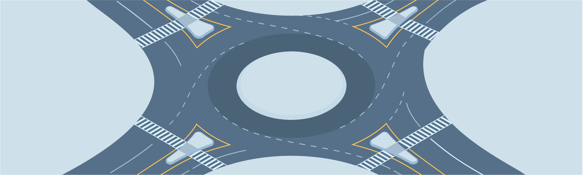 Sharing the road - Do roundabouts typically have dedicated bicycle lanes?