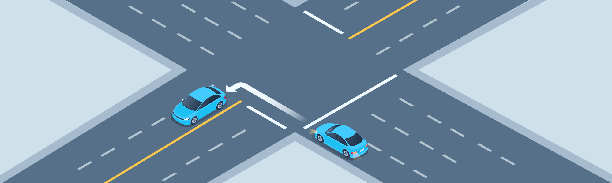 DMV Permit Car Changing directions - How should you make a left turn from a one-way road onto a two-way road?