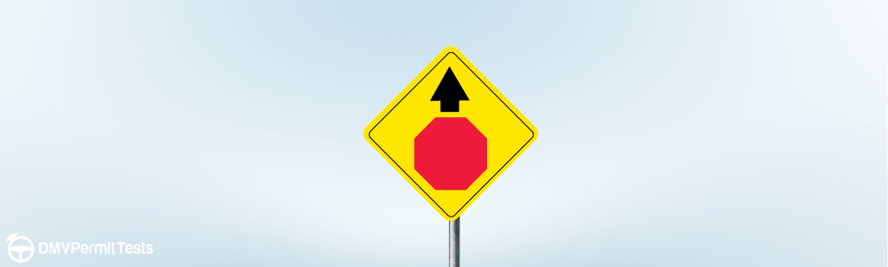 DMV Permit Car Traffic Signs - What does this road sign warn drivers about?