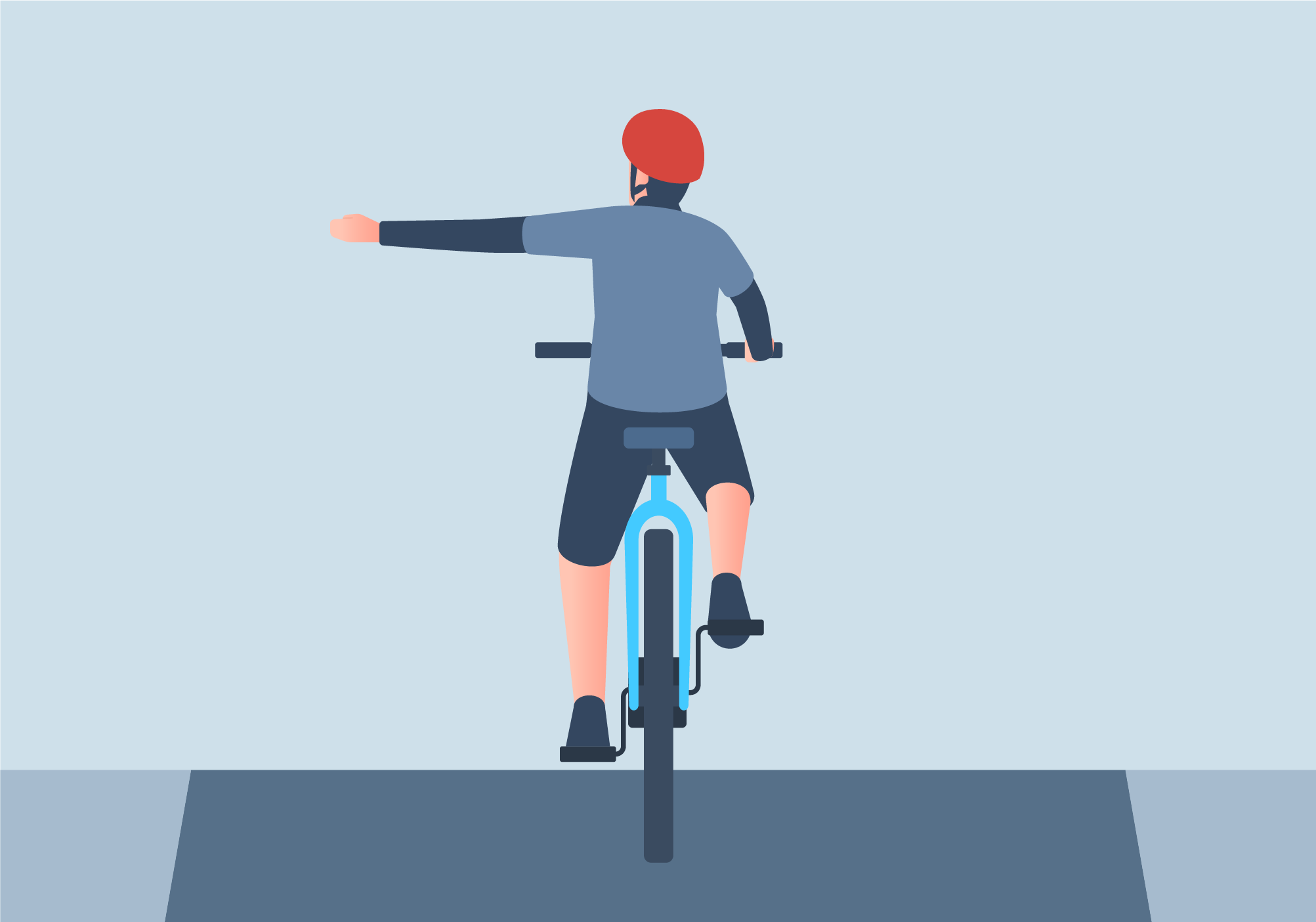 Sharing the road - How should a cyclist signal his left or right turn?