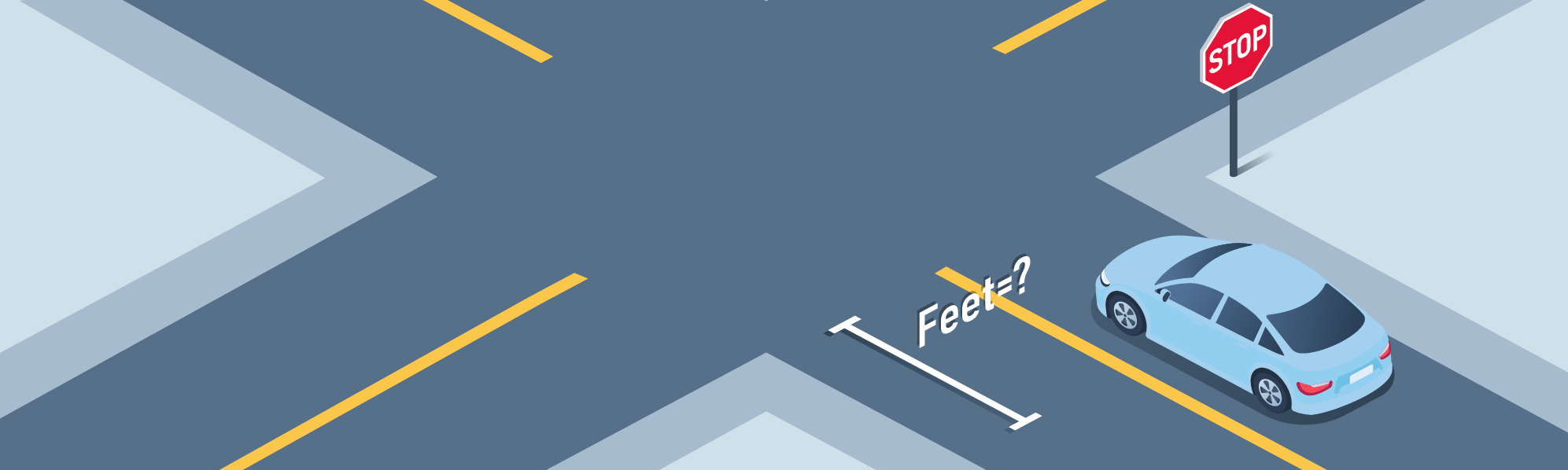 DMV Permit Car Intersections - Where should you bring your vehicle to a stop if there is no stop line or marked crosswalk at the intersection?