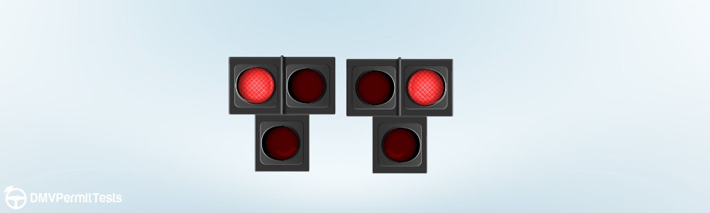 Traffic Signs - What action does a single alternately flashing red signal require drivers to take?