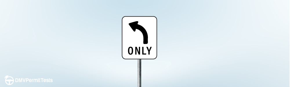 Traffic Signs - You are in a lane with this sign. What action should you take?