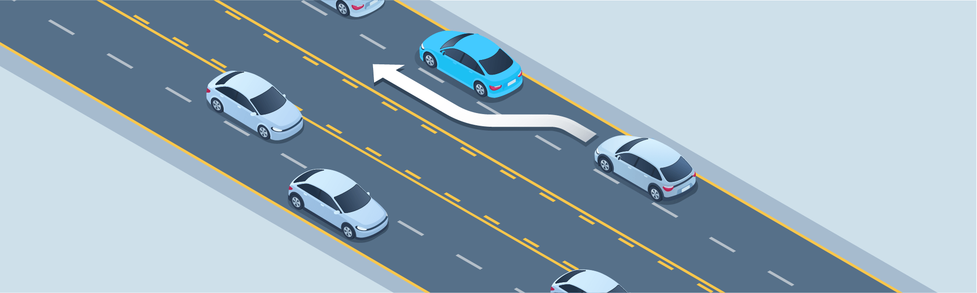 Changing positions - When the driver of another vehicle is about to overtake and pass your vehicle, you should: