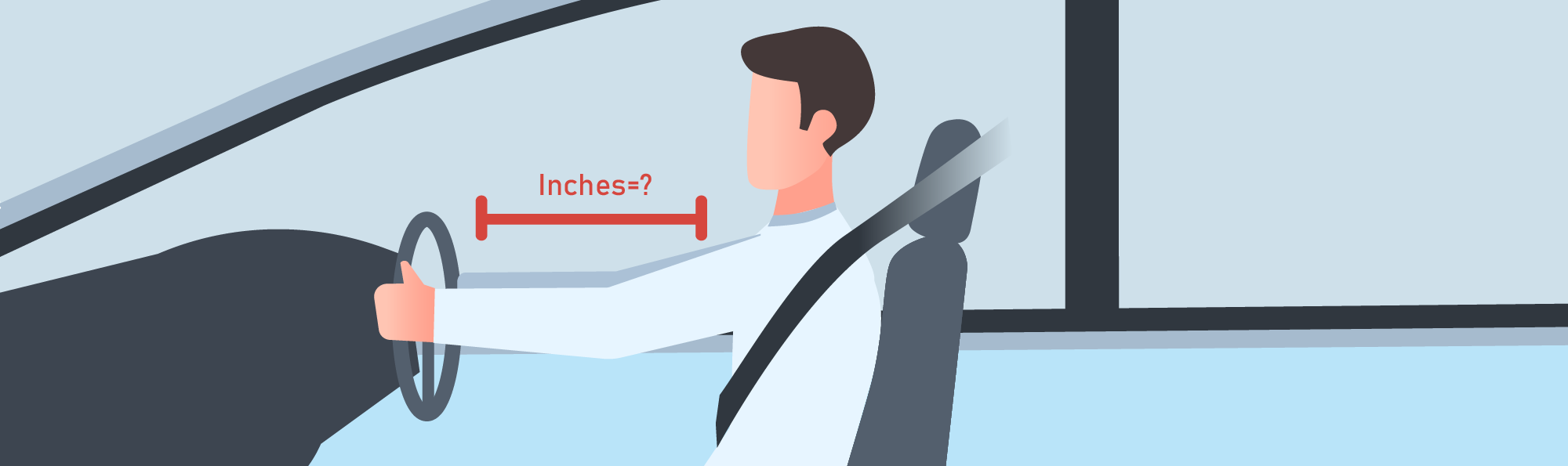 Getting ready to drive - How far away from the steering wheel should you sit?