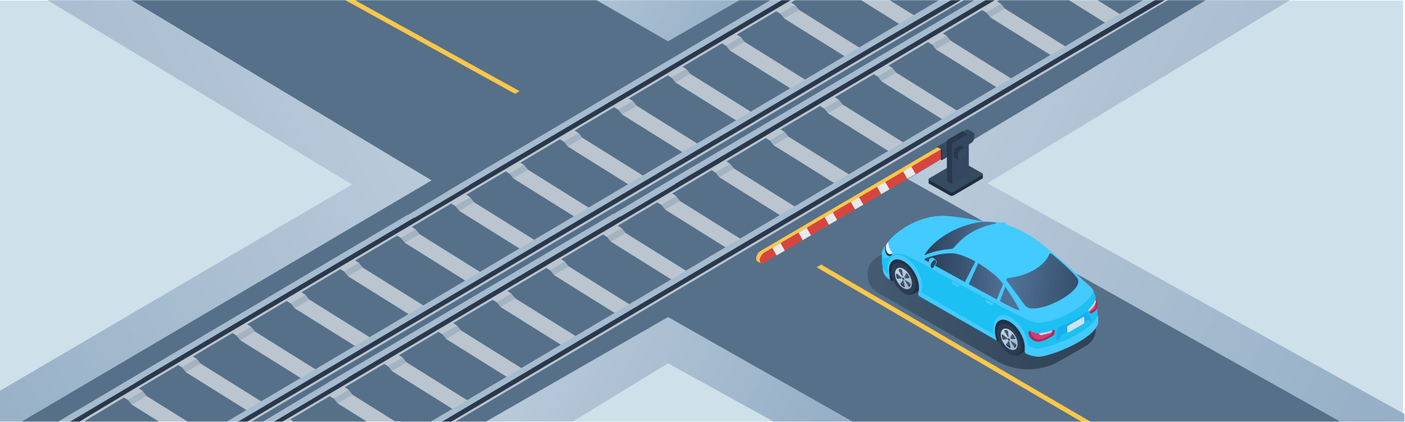 Stopping - What should you do if there is more than one track at a railroad crossing?