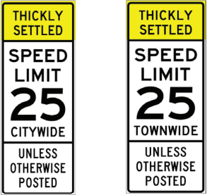 Traffic Signs - Which of the following statements is true according to these road signs?